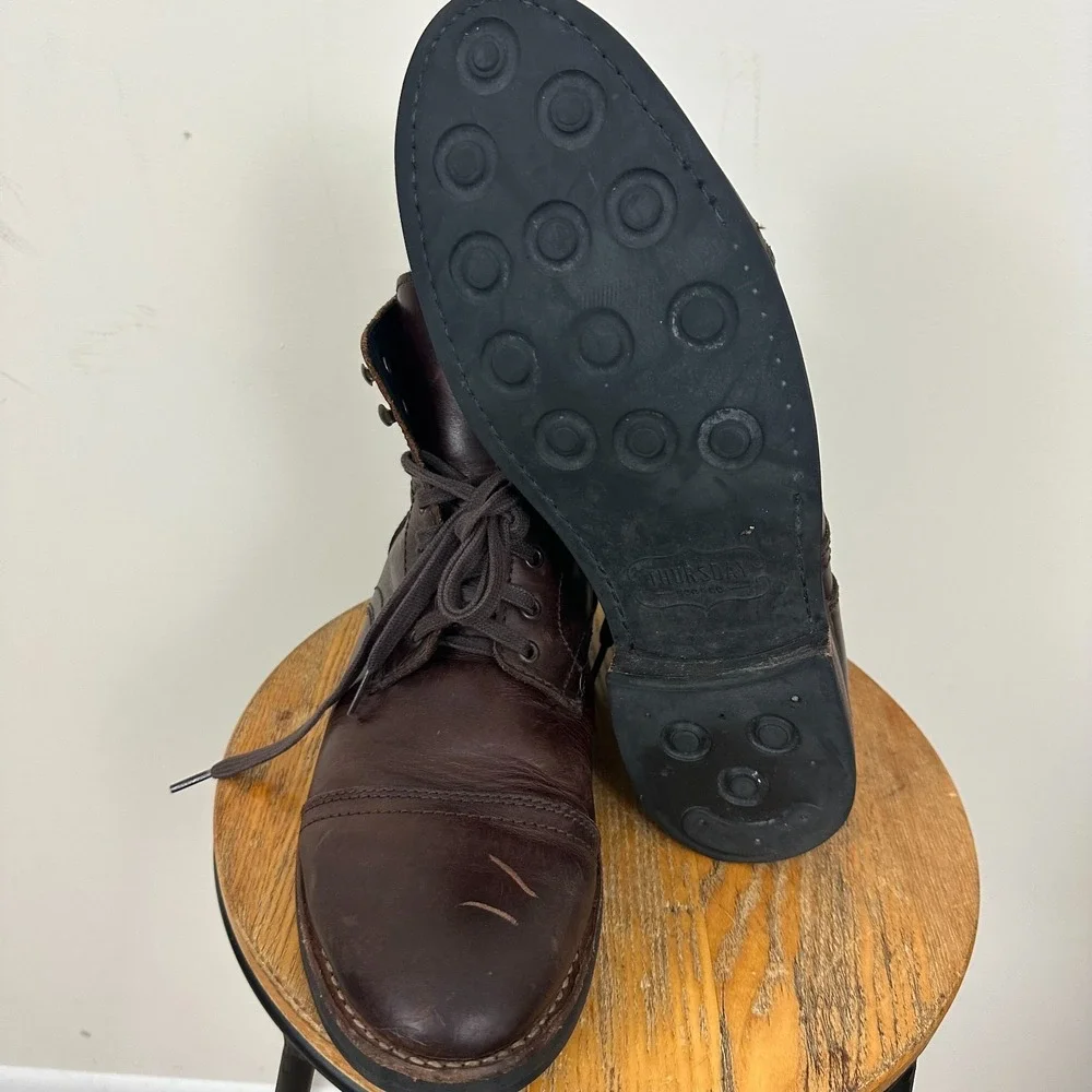 Thursday Boot Company Everyday Mens US 11.5 Captain Boots Brown Leather Ankle